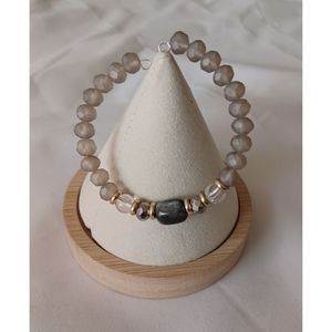 NWOT bracelet brown/grey/gold